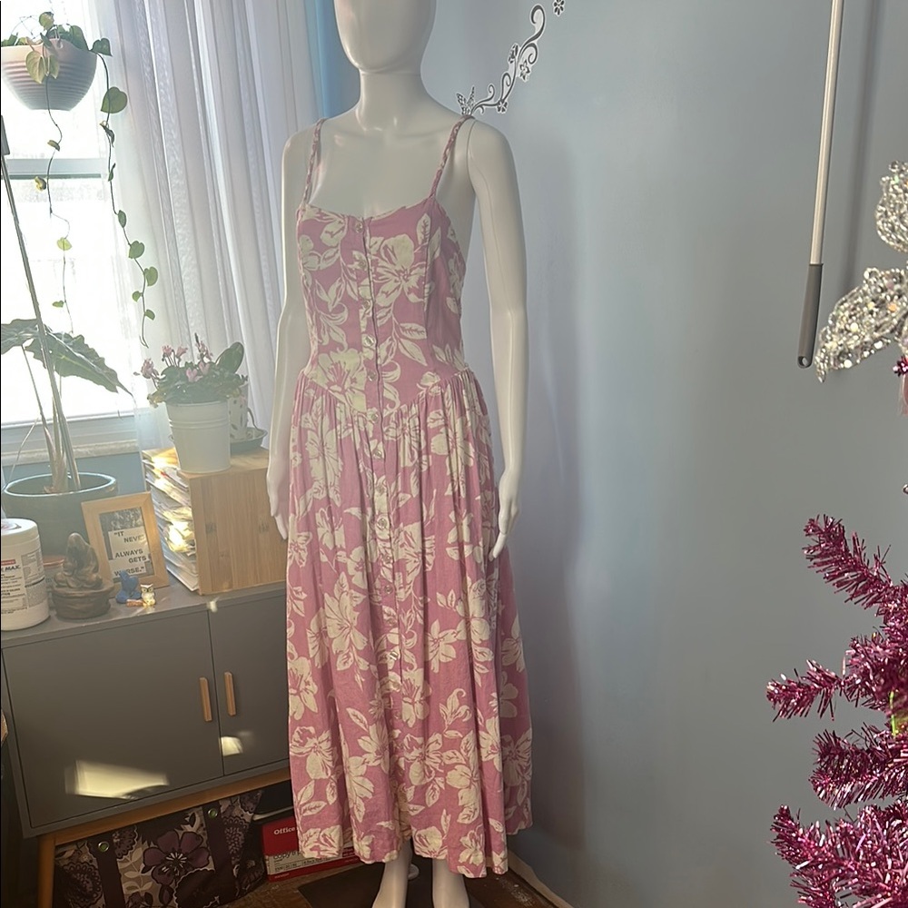 Free People Floral Pink Dress
